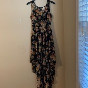 High-low floral dress